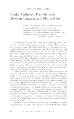 Border Aesthetics: The Politics of Mexican Immigration