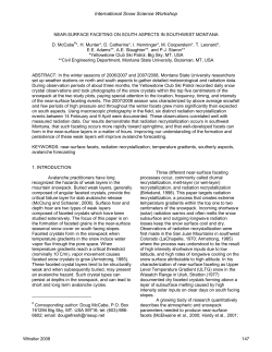 International Snow Science Workshop