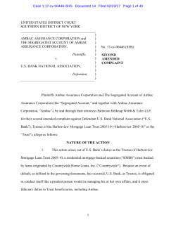 1 UNITED STATES DISTRICT COURT SOUTHERN DISTRICT OF