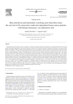 Beta-interferon and interleukin-2 prolong more than three times the
