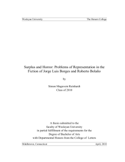 Surplus and Horror: Problems of Representation in the