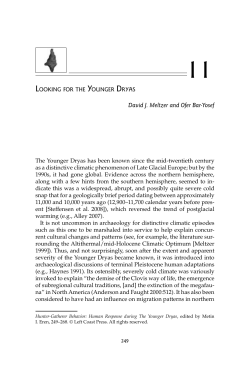 Hunter-Gatherer Behavior: Human Response During The
