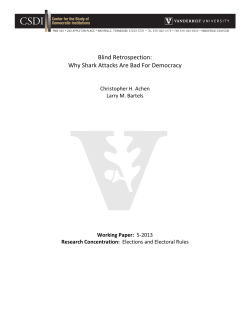 Blind Retrospection - Vanderbilt University