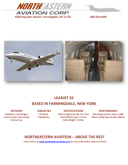 learjet 55 based in farmingdale, new york