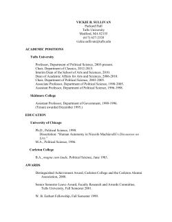 CV - Tufts University | School of Arts and Sciences