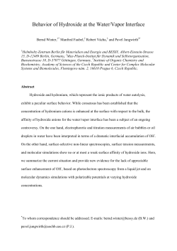 Behavior of Hydroxide at the Water/Vapor Interface