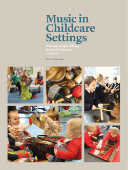 Music in Childcare Settings