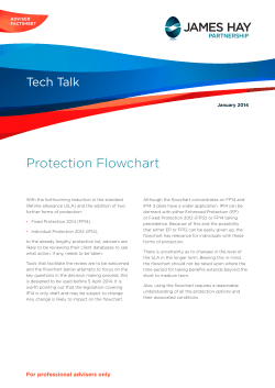 Protection Flowchart - James Hay Partnership