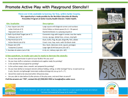 Promote Active Play with Playground Stencils!!