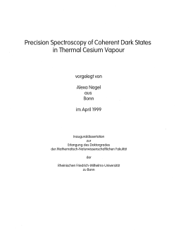Precision Spectroscopy of Coherent Dark States in Thermal Cesium