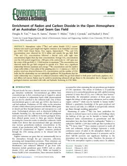 Enrichment of Radon and Carbon Dioxide in the Open Atmosphere