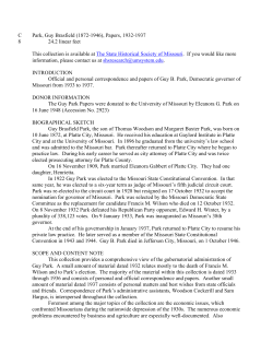 Park, Guy Brasfield (1872-1946), Papers, 1932