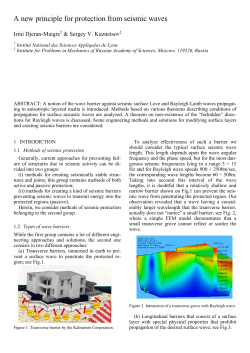 A new principle for protection from seismic waves