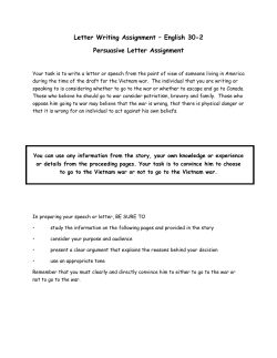 Letter Writing Assignment &ndash; English 30