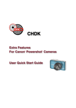 CHDK. This User Guide