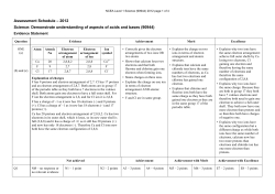 NCEA Level 1 Science (90944) 2012