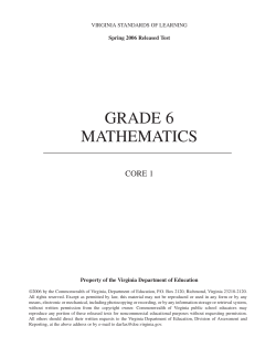 grade 6 mathematics