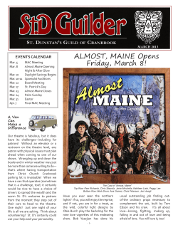 ALMOST, MAINE Opens Friday, March 8!