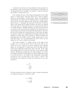 As always, the velocity of a wave depends on the properties of the
