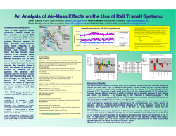 An Analysis of Air-Mass Effects on the Use of Rail Transit Systems