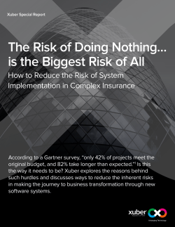 The Risk of Doing Nothing&hellip; is the Biggest Risk of All