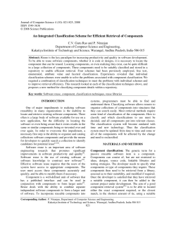 An Integrated Classification Scheme for Efficient