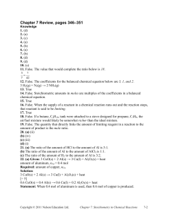 Ch 7 Review