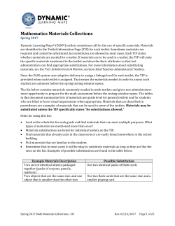 Mathematics Materials Collections List for