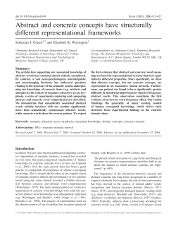 Abstract and concrete concepts have structurally different