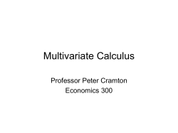 Functions (Klein chapter 2)
