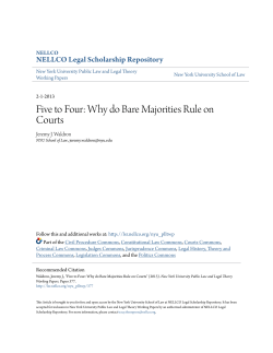 Five to Four: Why do Bare Majorities Rule on Courts