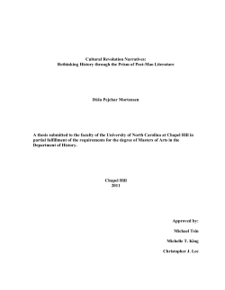 Cultural Revolution Narratives