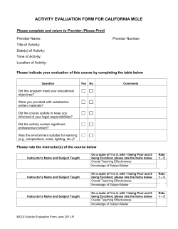 Minimum Continuing Legal Education - State Bar of California