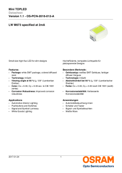 OS-PCN-2016-012-A LW M673 specified at 2mA