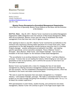 Blanton Turner Recognized as Accredited Management Organization