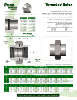 Threaded Union