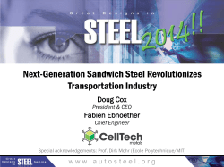 Next-Generation Sandwich Steel Revolutionizes