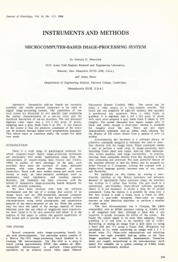 INSTRUMENTS AND METHODS