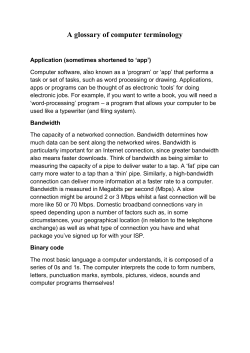 A glossary of computer terminology