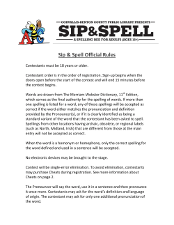the offical rules - Corvallis-Benton County Public Library