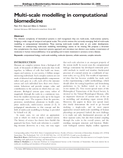 Multi-scale modelling in computational biomedicine
