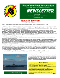 NEWSLETTER - Fist of the Fleet Association