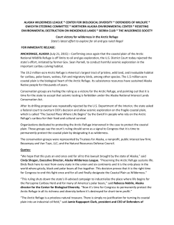 Court victory for wilderness in the Arctic Refuge