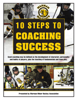 COACHING SUCCESS - Saskatchewan Hockey Association