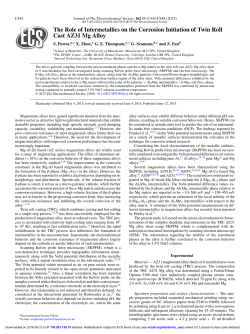 The Role of Intermetallics on the Corrosion Initiation of