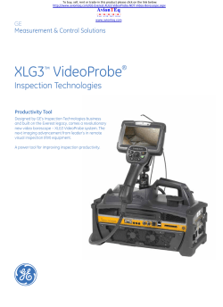 GE / Everest XLG3 Borescope Specification Sheet