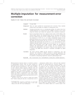 Multiple-imputation for measurement-error