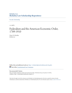 Federalism and the American Economic Order, 1789-1910