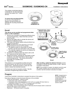 Honeywell Lyric SiX Smoke Installation Manual