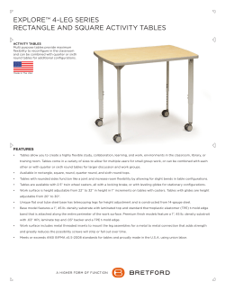 EXPLORE&trade; 4-LEG SERIES RECTANGLE AND SQUARE ACTIVITY